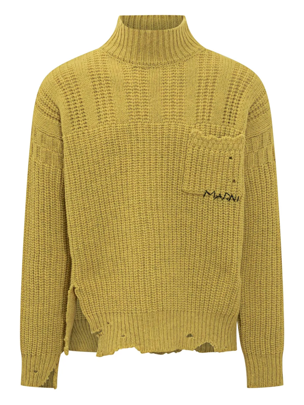 Marni ribbed mock-neck sweater | Yellow | Image 1
