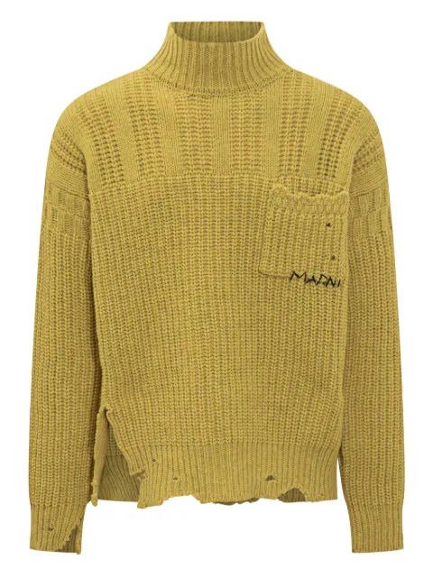 Marni jersey con cuello alzado