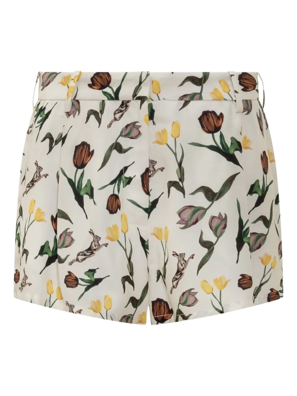 Marni Shorts met print Wit