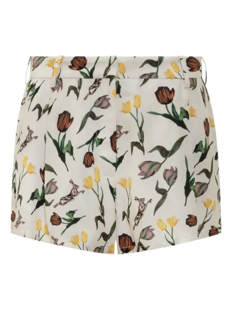 Marni shorts med tulipantryk