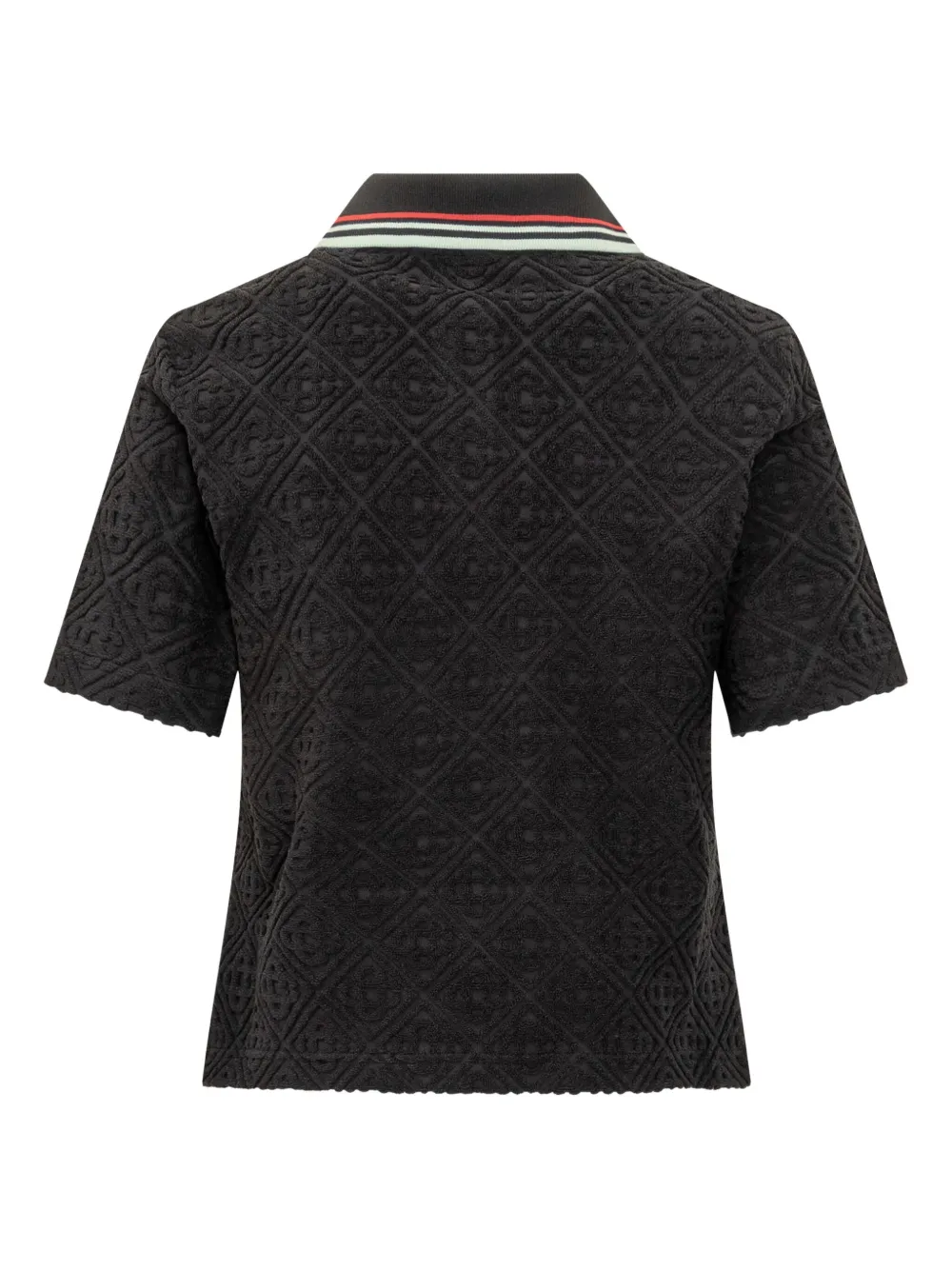 Casablanca monogram-jacquard polo shirt | Polo Tops | Image 2