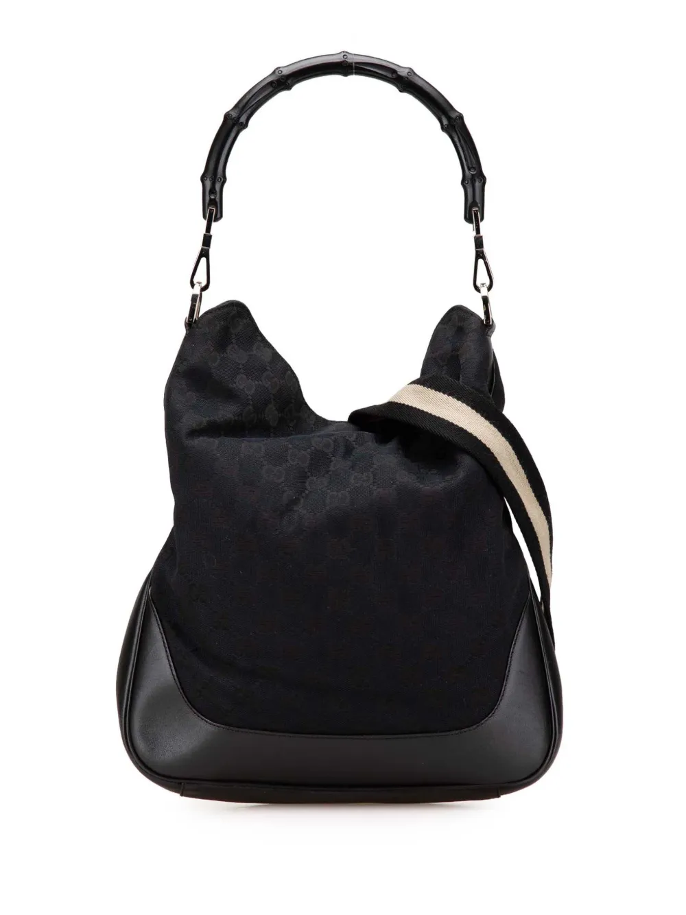 Gucci Pre-Owned 2000-2015 GG Canvas Bamboo Web satchel | Black | Image 1