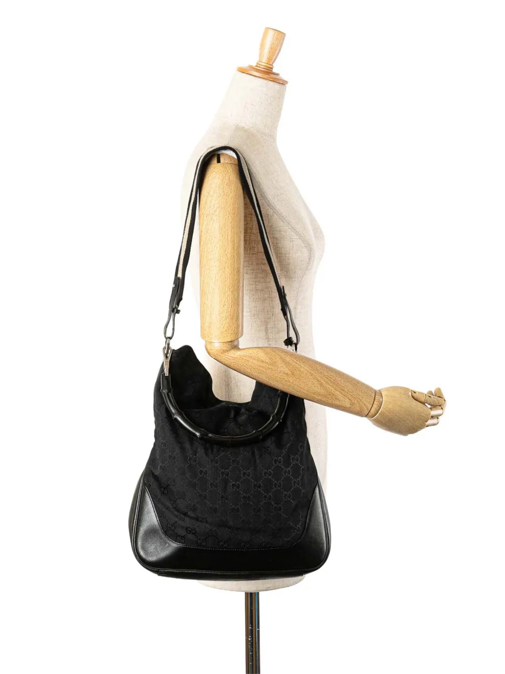Gucci Pre-Owned 2000-2015 GG Canvas Bamboo Web satchel | Pre-Owned | Image 2