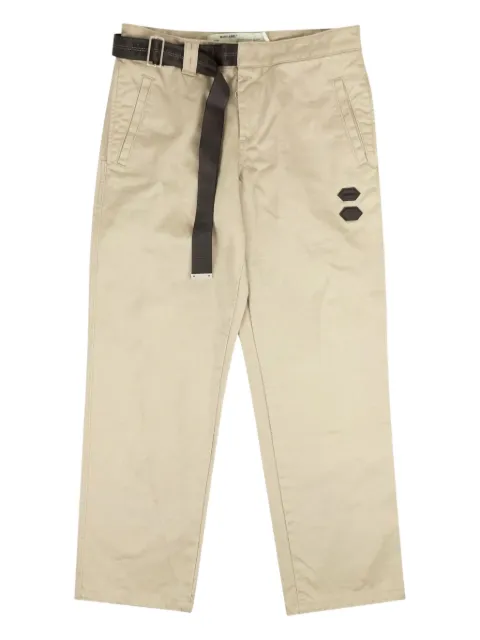 Off-White industrial belt tapered jeans