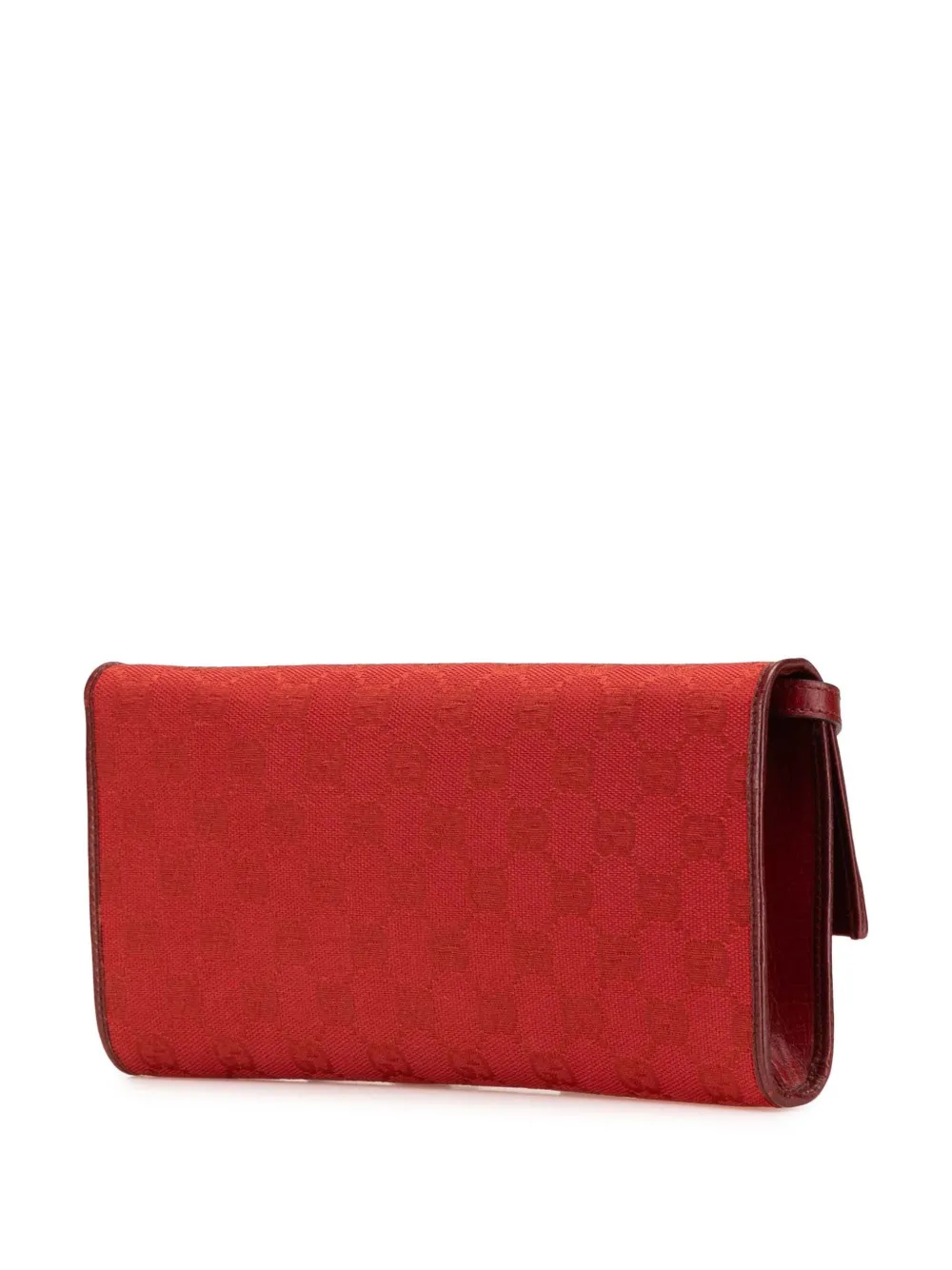 Pre-owned Gucci 2000-2025 Gg Canvas Bamboo Bar Crossbody Bag