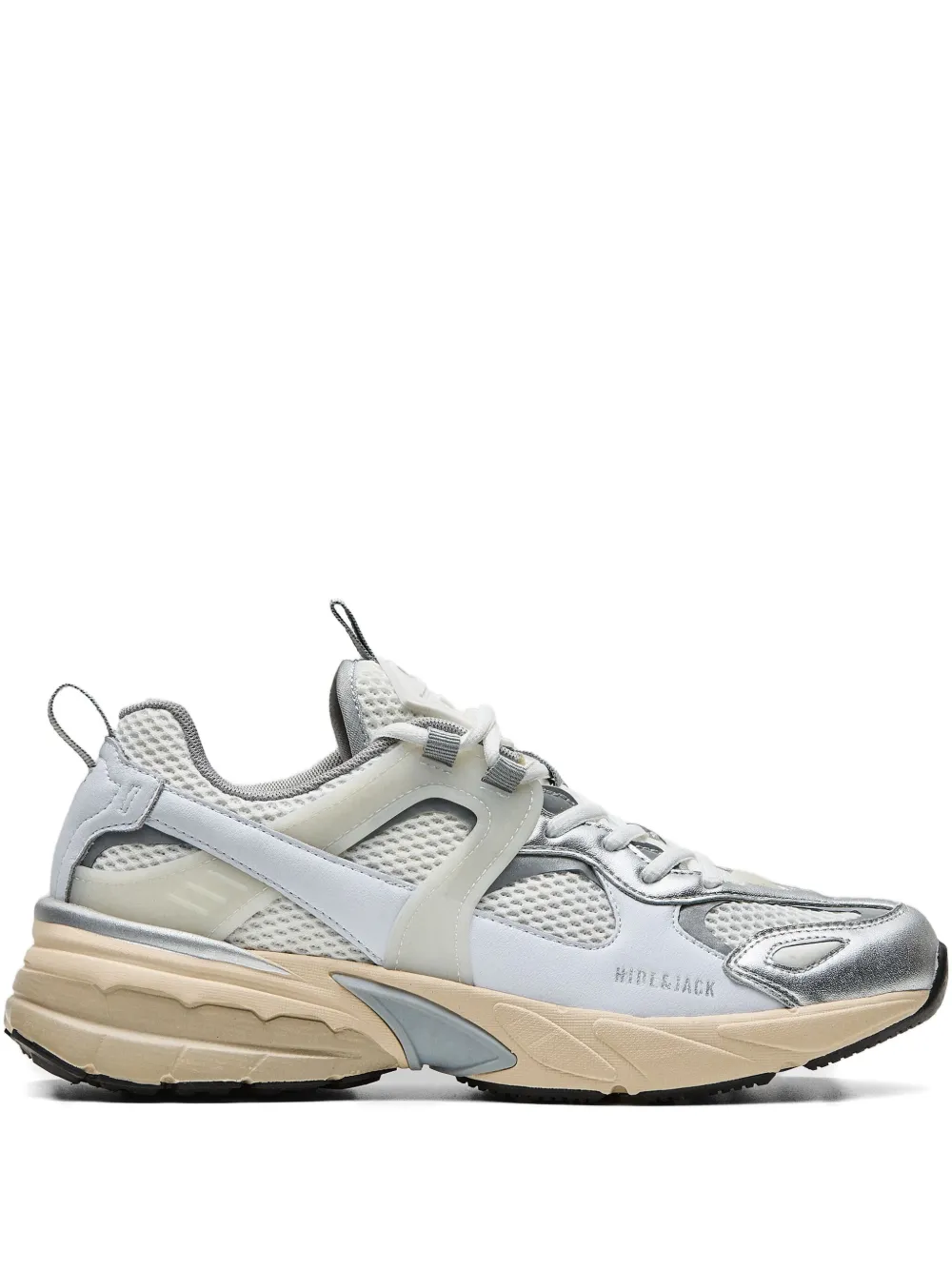 Hide&Jack metallic-effect mesh sneakers White