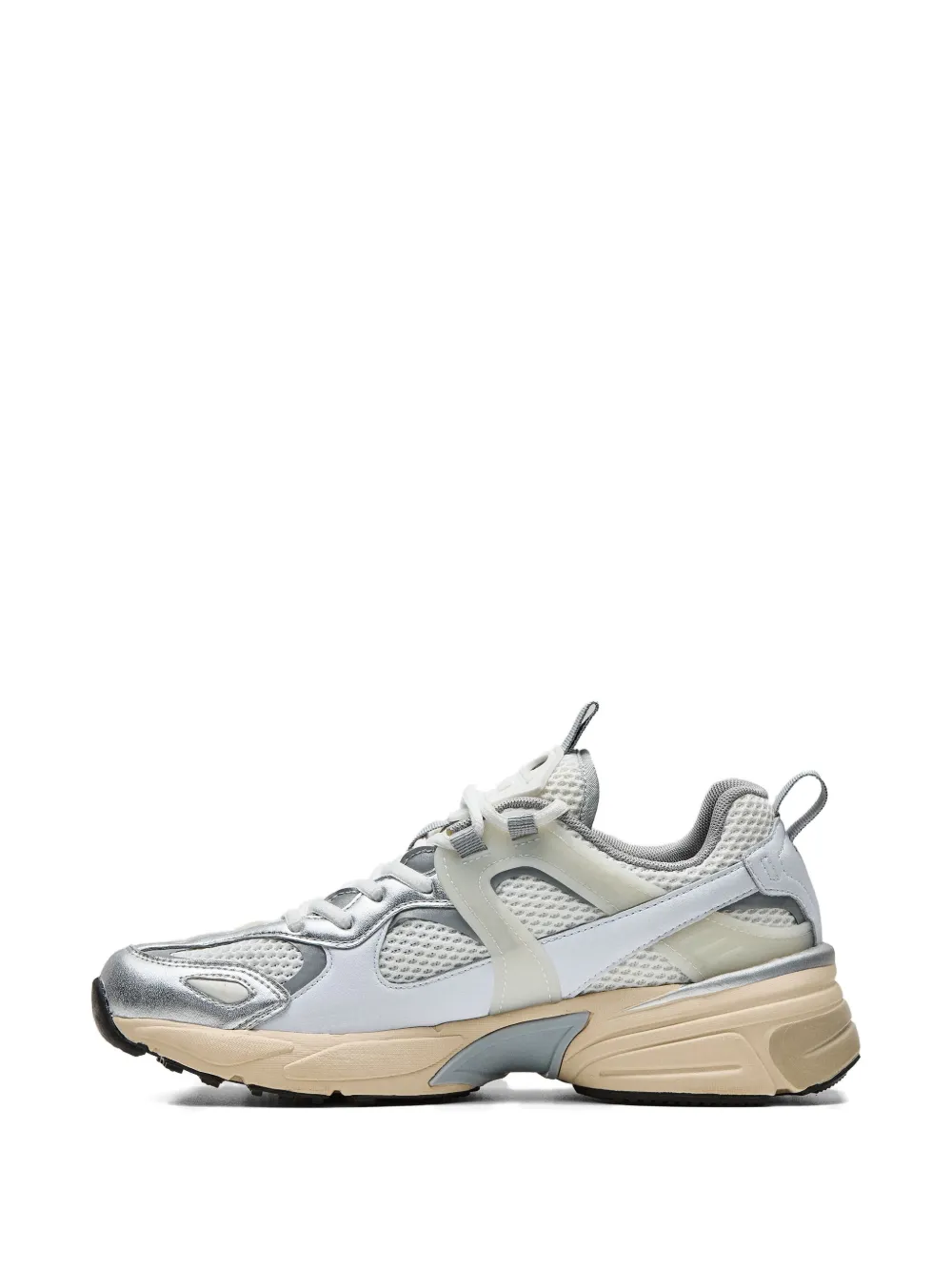 Hide&Jack metallic-effect mesh sneakers White