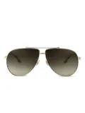 Victoria Beckham Eyewear pilot-frame sunglasses - Gold