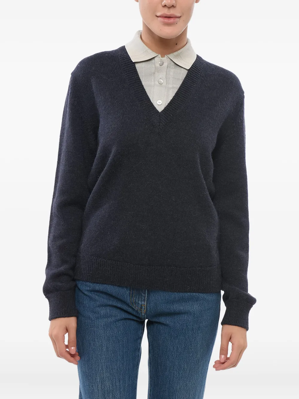 LOEWE suéter a capas | gris | Image 1