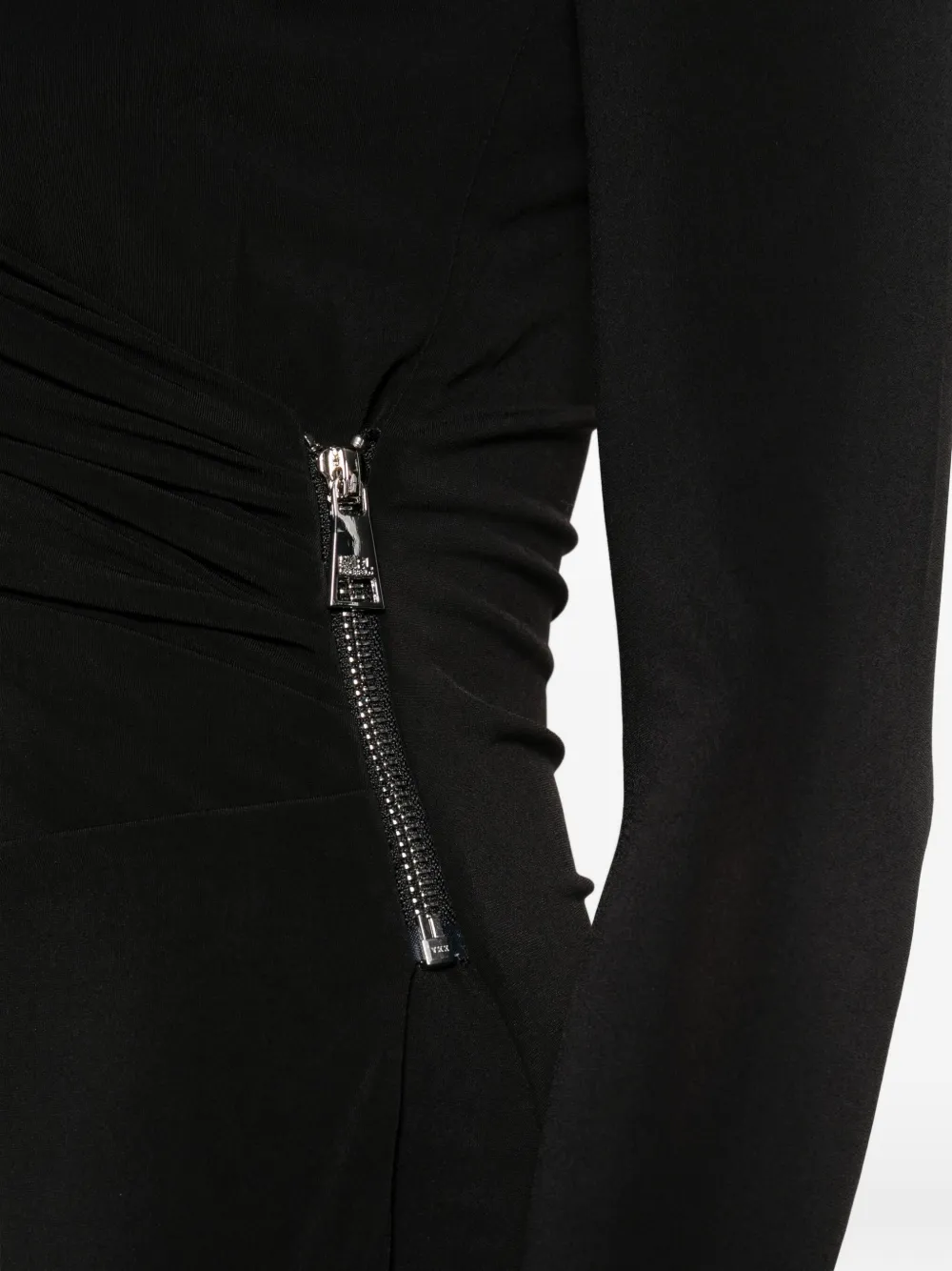 Karl Lagerfeld Wrap-design Midi Dress In Black