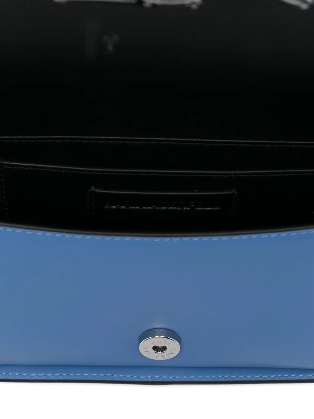 Karl Lagerfeld Leren schoudertas Blauw