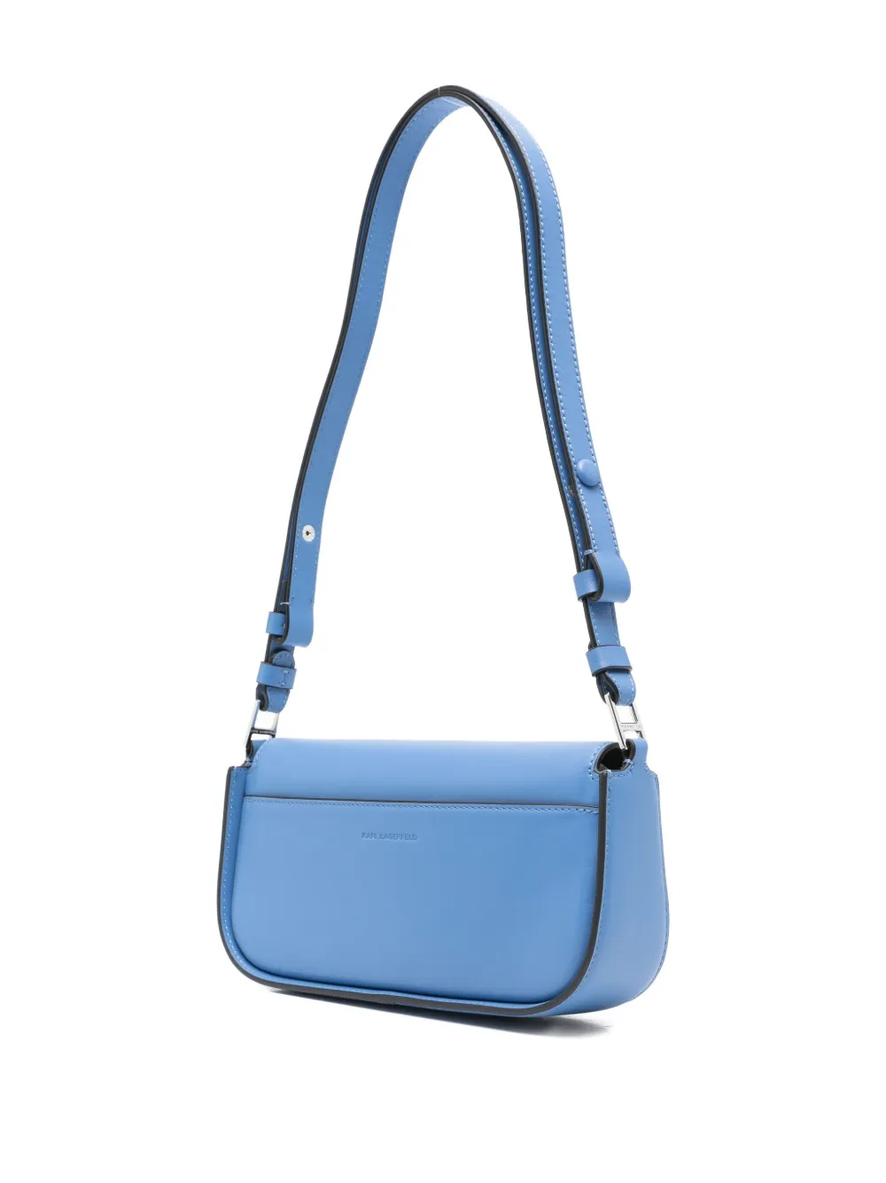 Karl Lagerfeld Leren schoudertas Blauw
