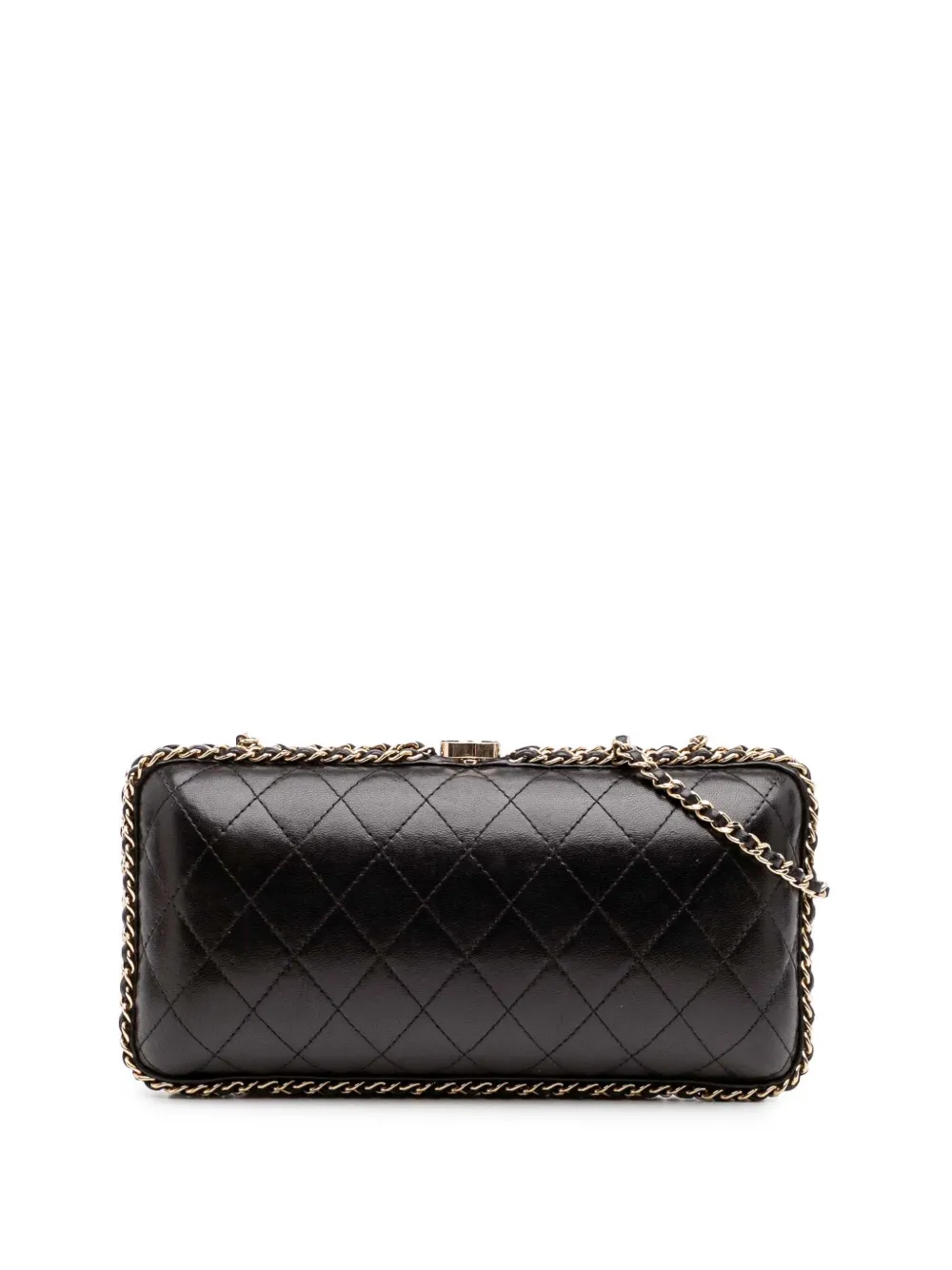 CHANEL Pre-Owned 2012 gesteppte Chain Around Clutch Umhängetasche | Schwarz | Image 1