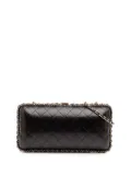 CHANEL Pre-Owned 2012 Quilted Lambskin Chain Around Clutch crossbody bag - Black