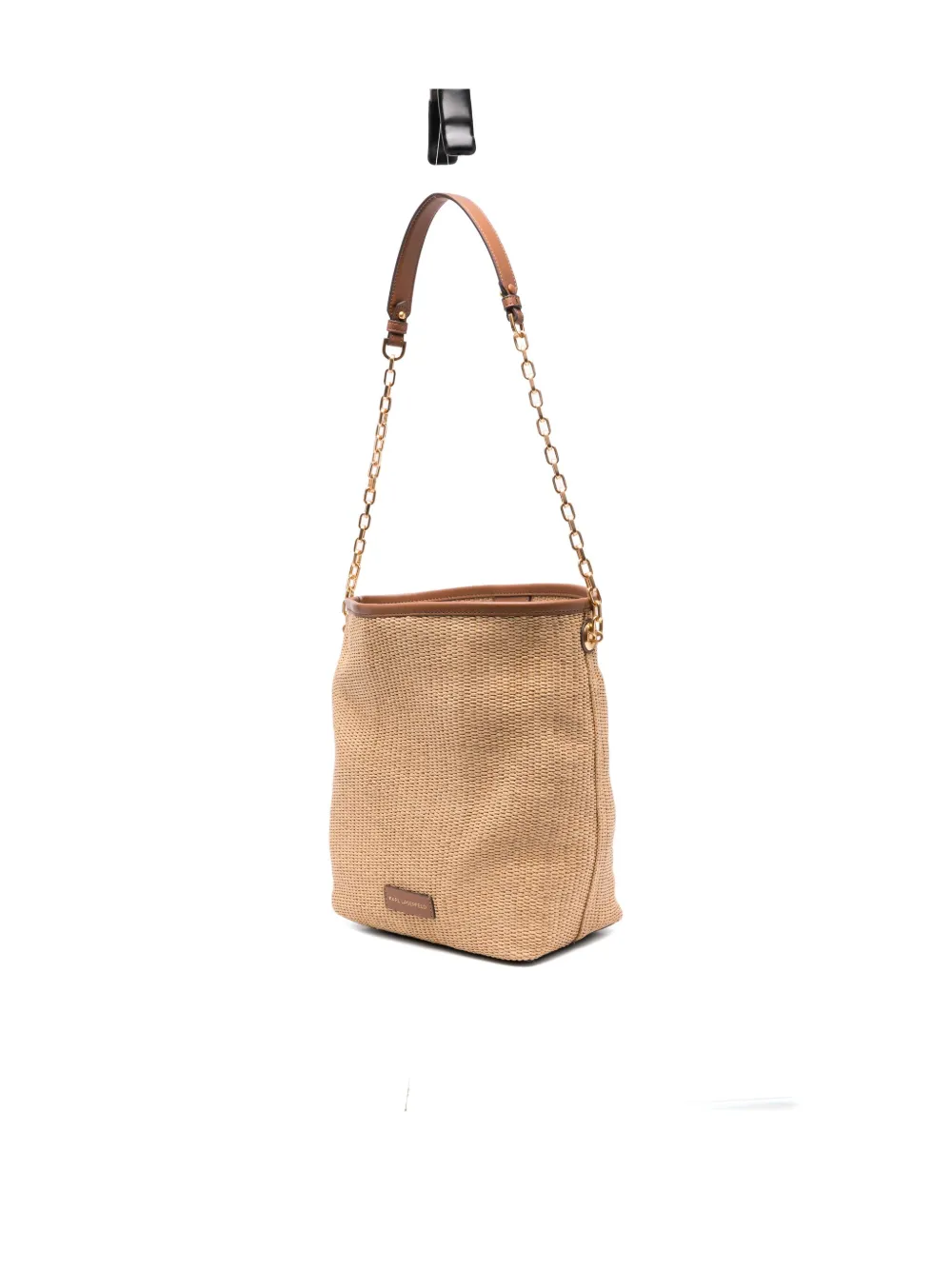 Karl Lagerfeld K Autograph geweven tas met kettingbandje Beige