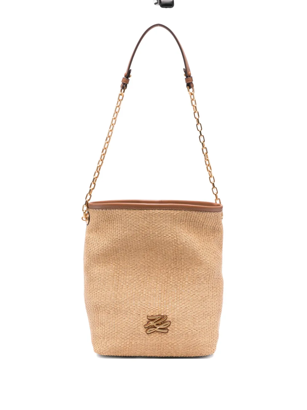 Karl Lagerfeld K/Autograph woven chain-strap bag | Neutrals | Image 1