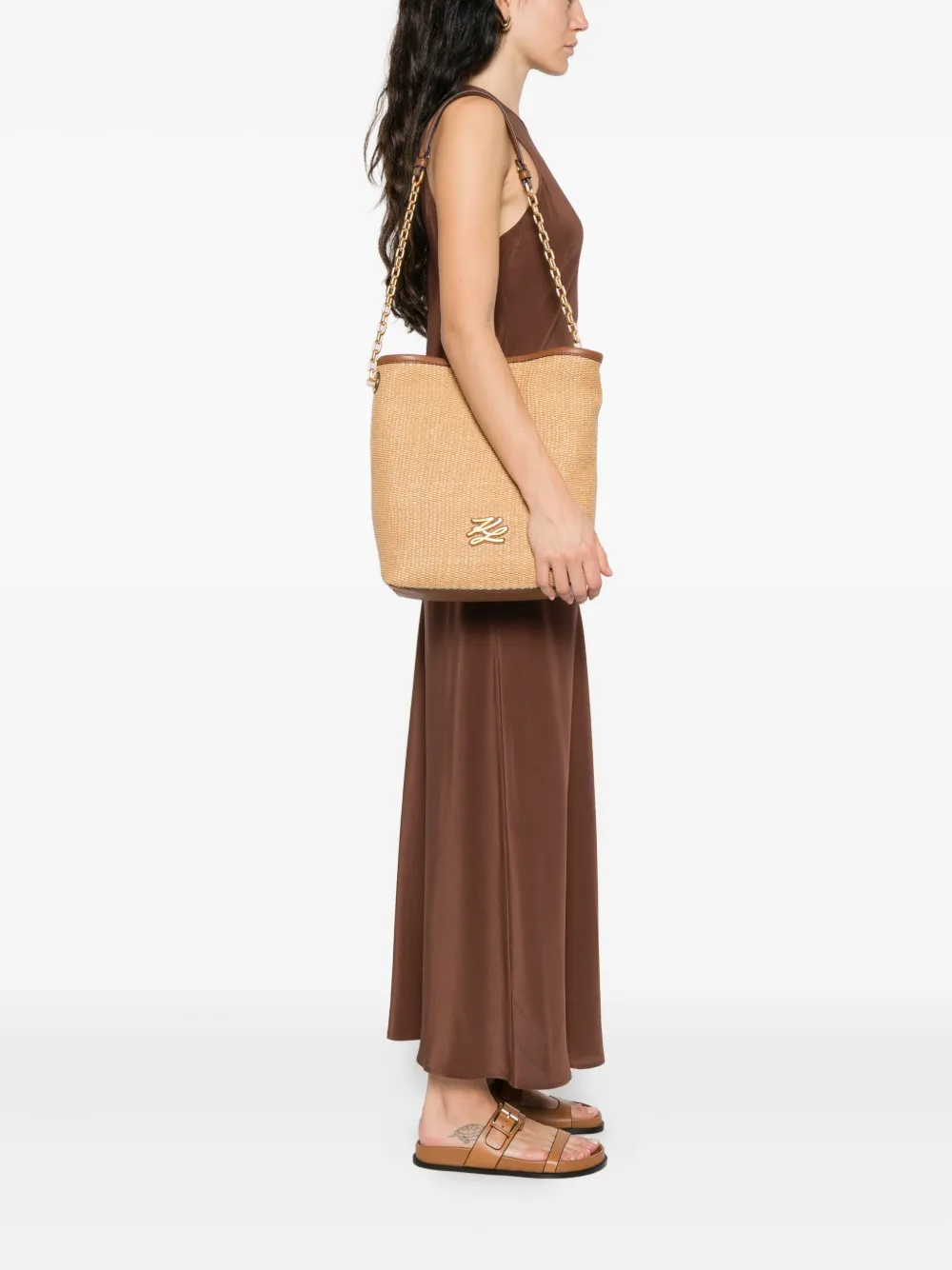 Karl Lagerfeld K/Autograph woven chain-strap bag | Image 2