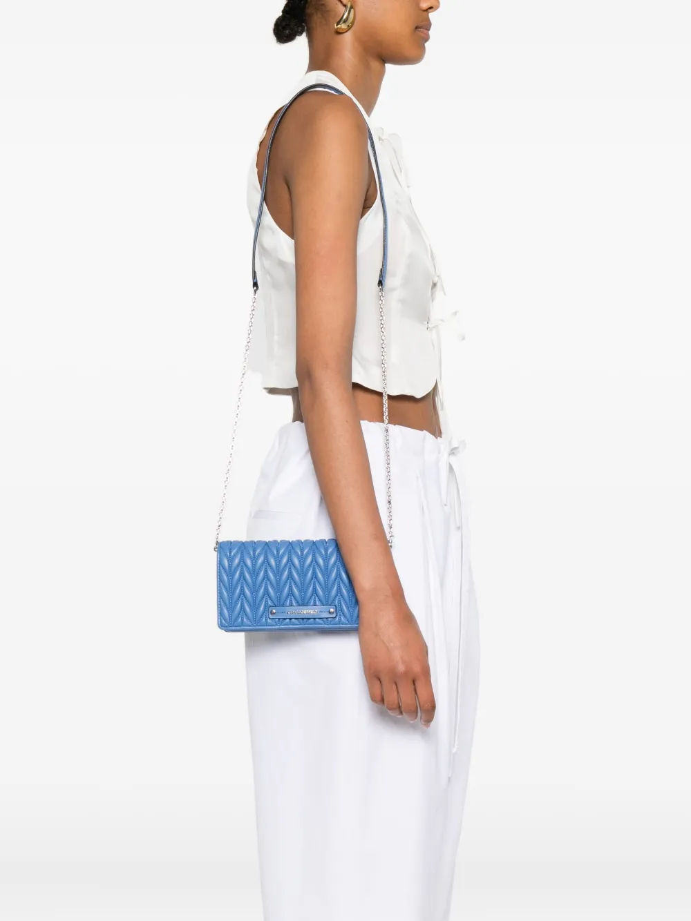 Karl Lagerfeld quilted cross body bag | Image 2