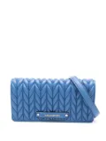 Karl Lagerfeld quilted cross body bag - Blue
