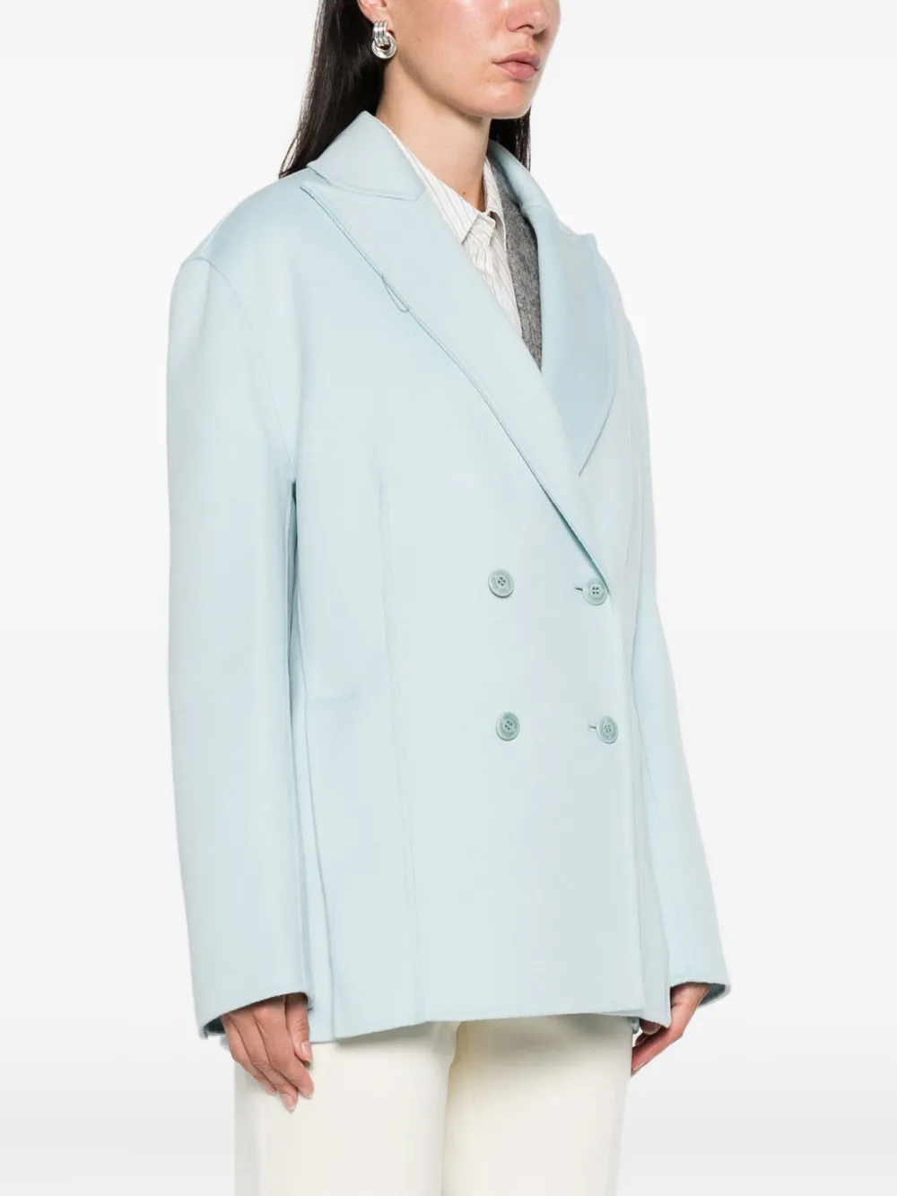 Ermanno Scervino Jack met dubbele rij knopen Blauw