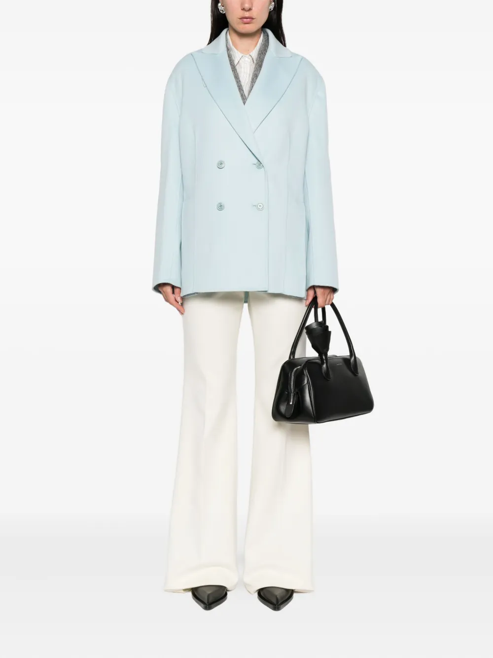 Ermanno Scervino Jack met dubbele rij knopen Blauw