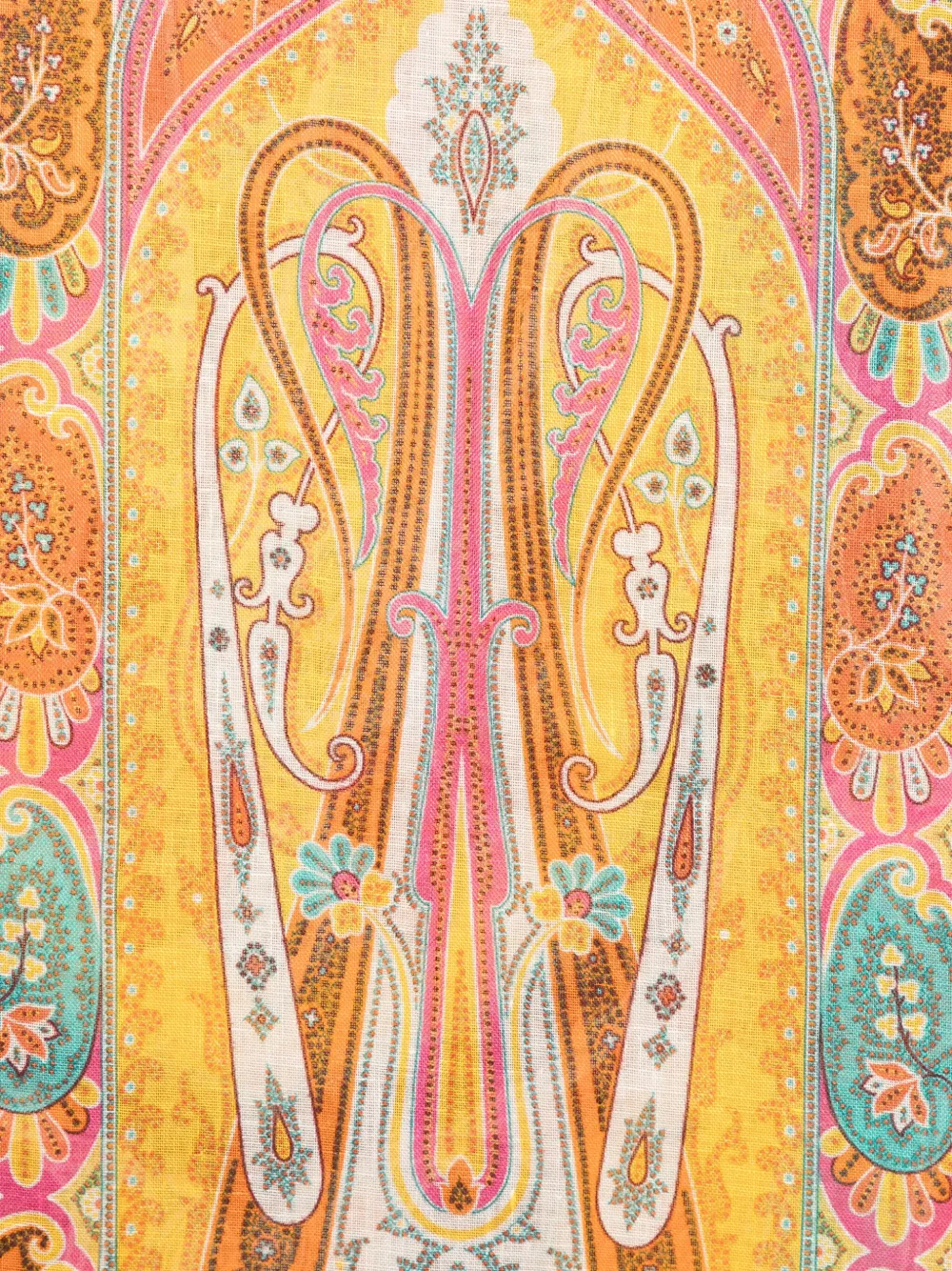 ETRO Sjaal met paisley-patroon Geel