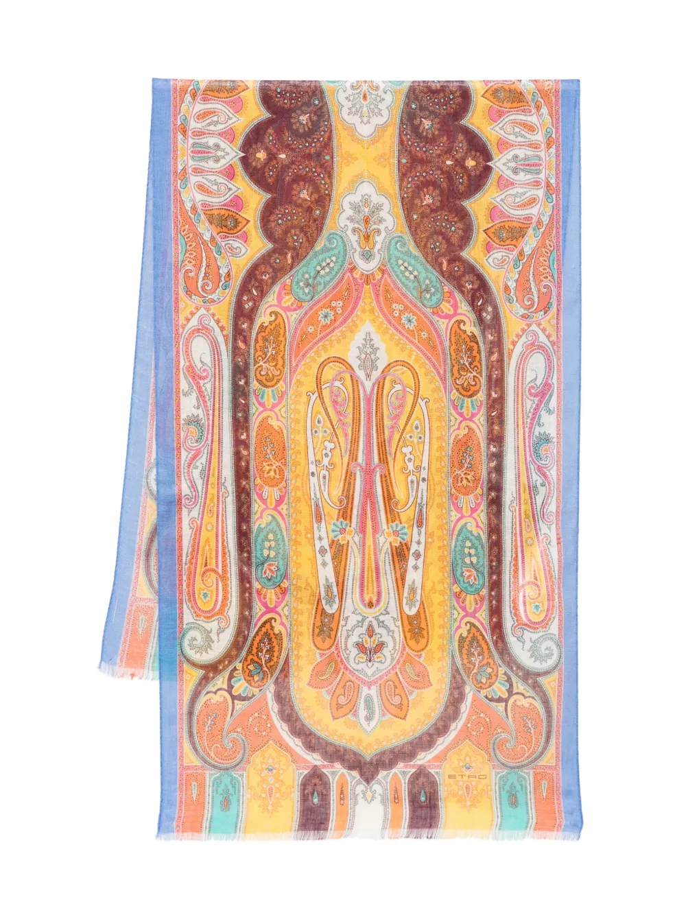 ETRO paisley-pattern scarf Geel