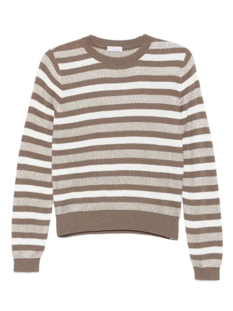 Brunello Cucinelli striped crew-neck sweater