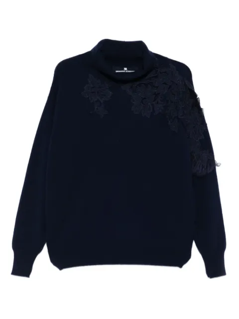 Ermanno Scervino lace appliqué sweater