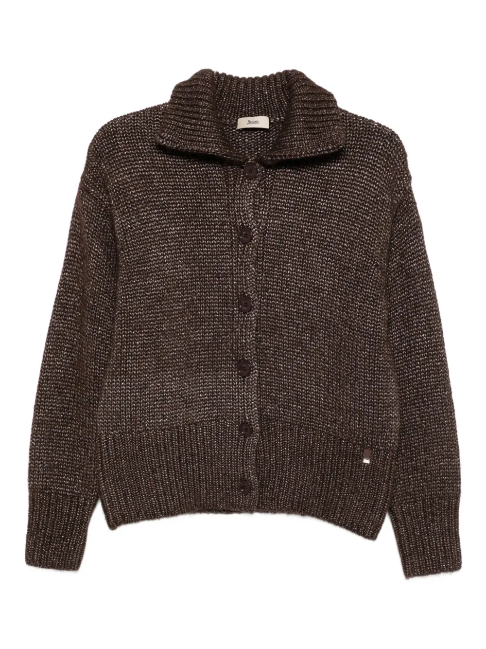Herno button-front cardigan | Brown | Image 1