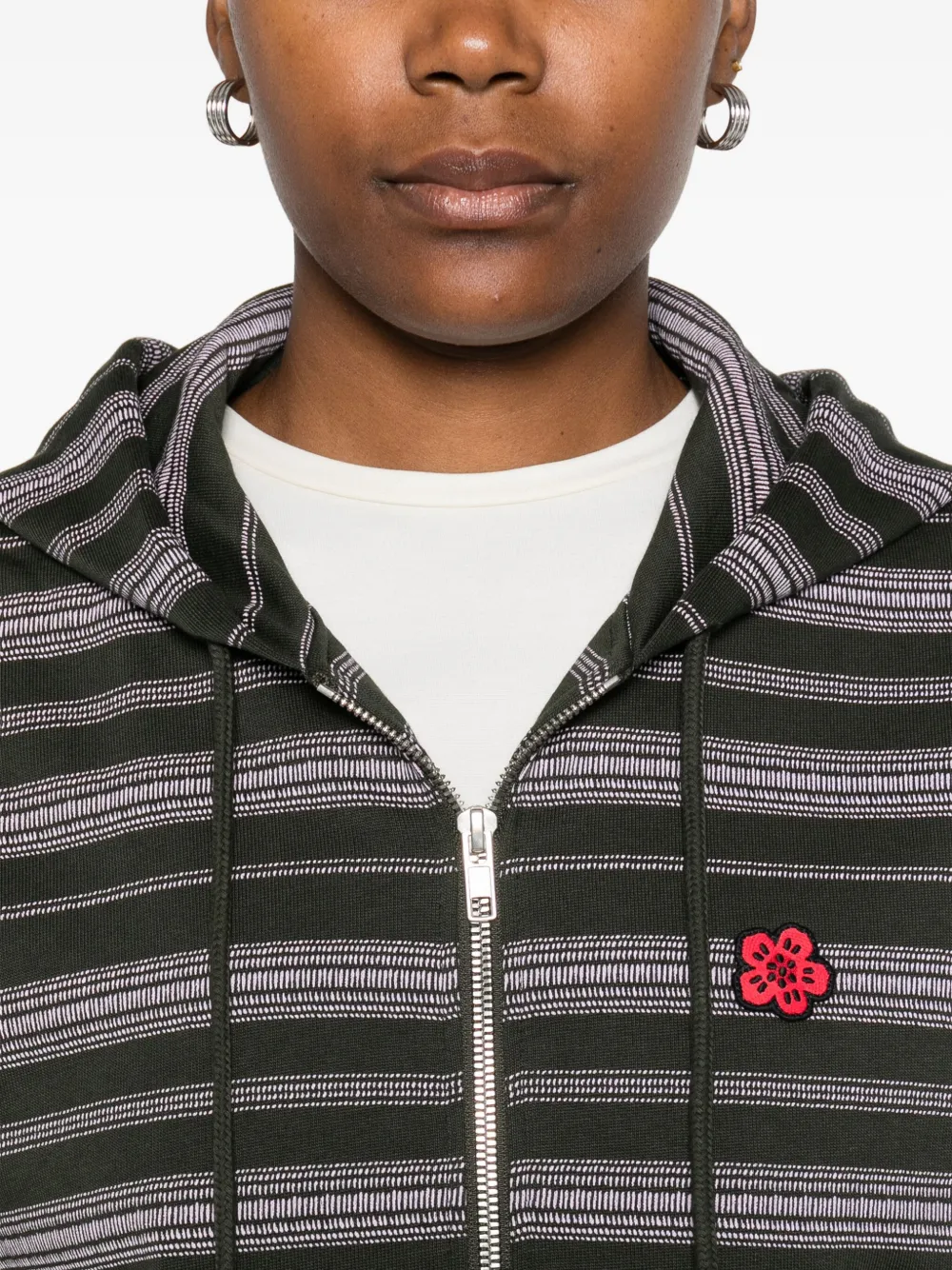 Kenzo Gestreepte hoodie Groen