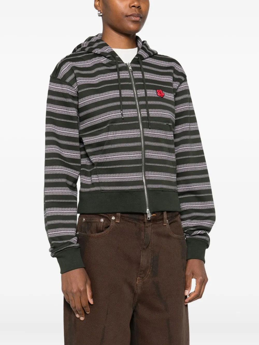 Kenzo Gestreepte hoodie Groen