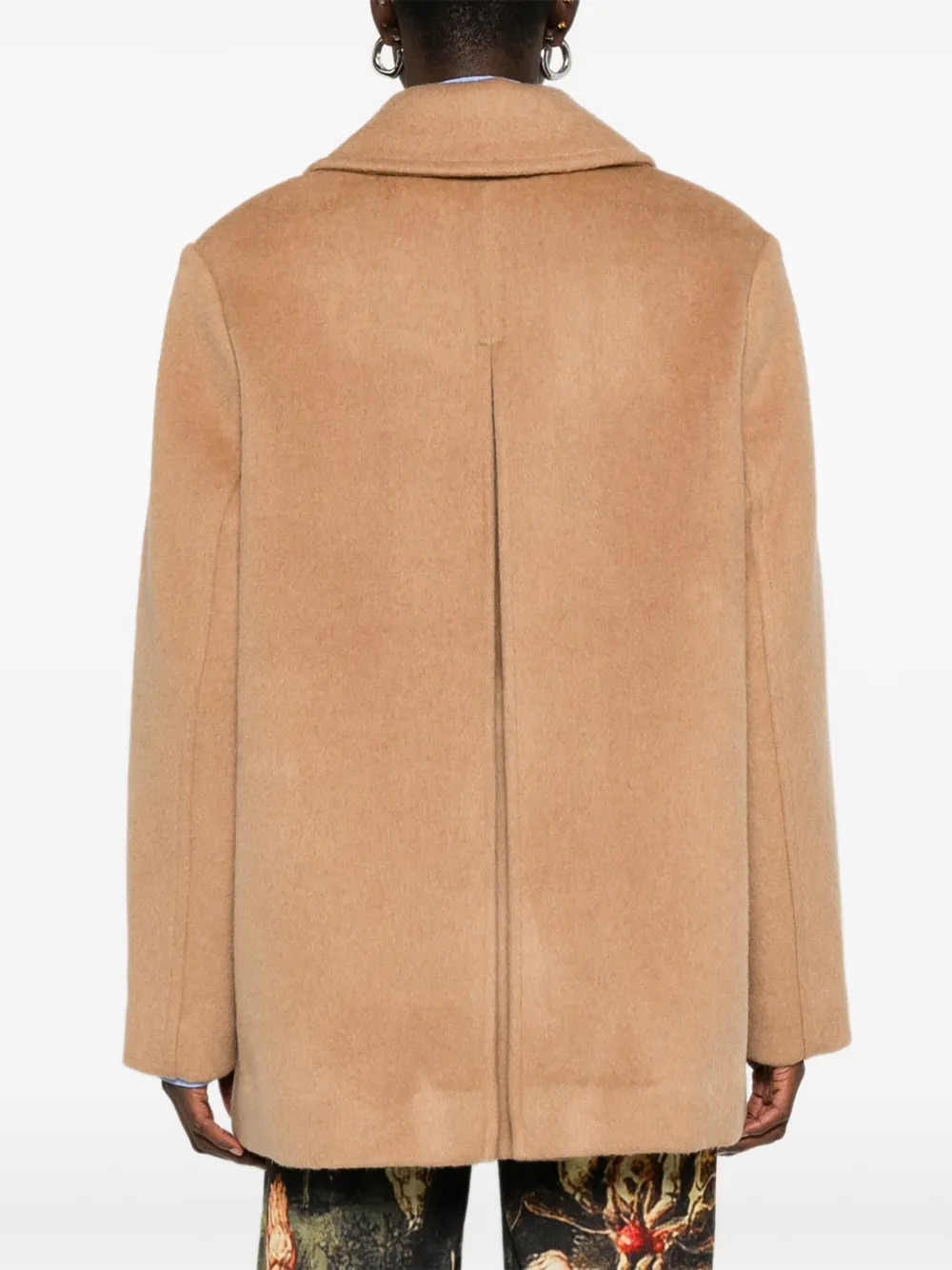 GANNI double-breasted jacket Beige