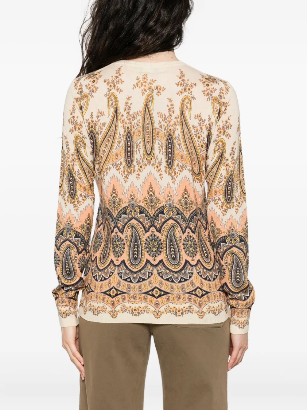 ETRO Vest met paisley-print Beige