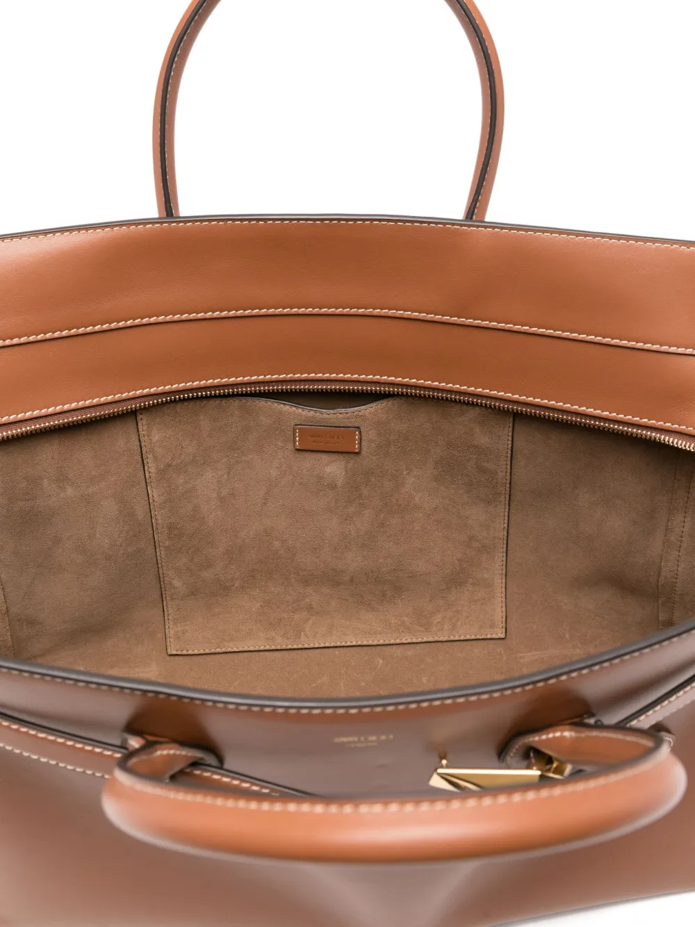 Jimmy Choo Diamond leren shopper met ceintuur Bruin