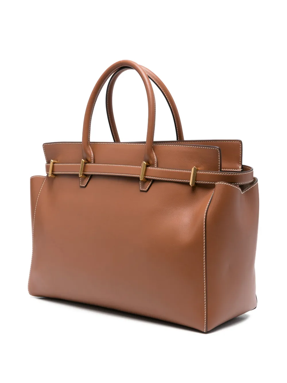 Jimmy Choo Diamond leren shopper met ceintuur Bruin
