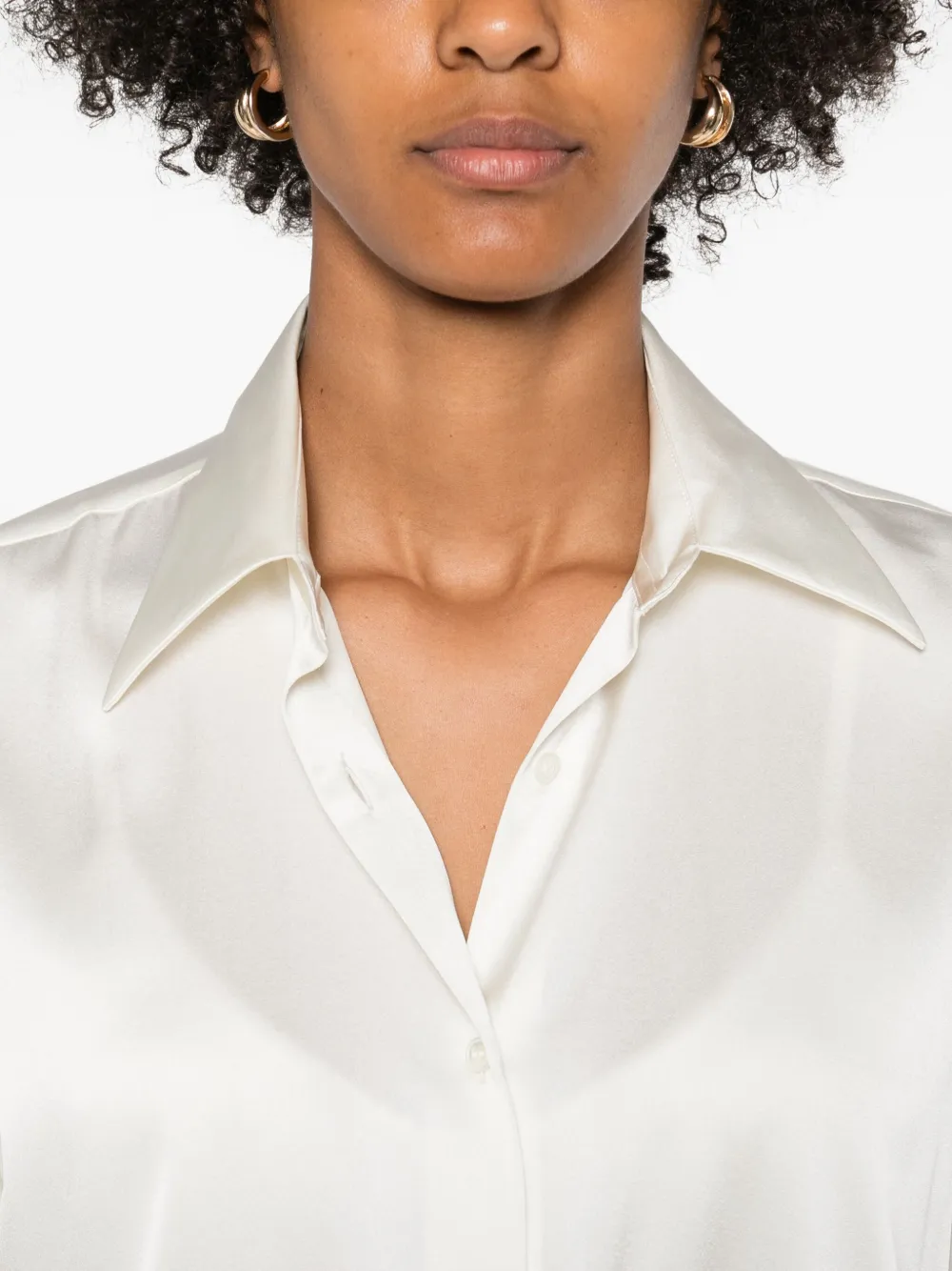 Ermanno Scervino Long-sleeve Button-up Shirt In White