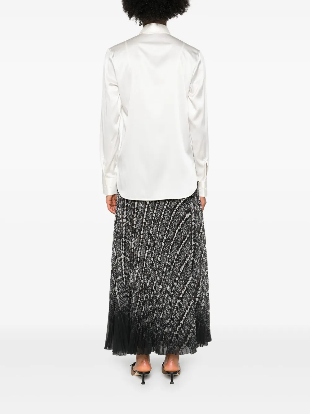 Ermanno Scervino Long-sleeve Button-up Shirt In White
