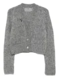 Ermanno Scervino button-embellished knit cardigan - Grey