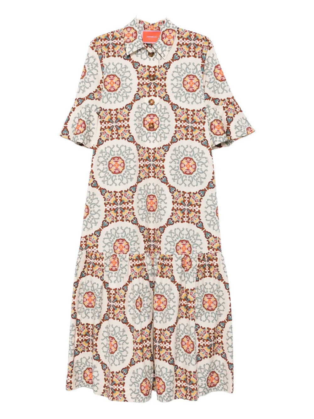 La Doublej Patterned Midi Dress