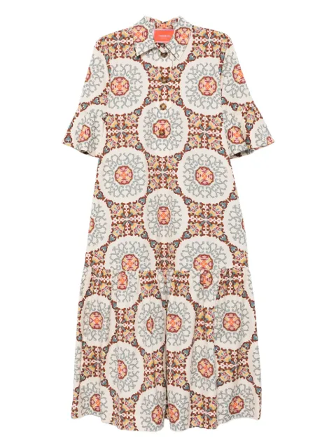 La DoubleJ patterned midi dress