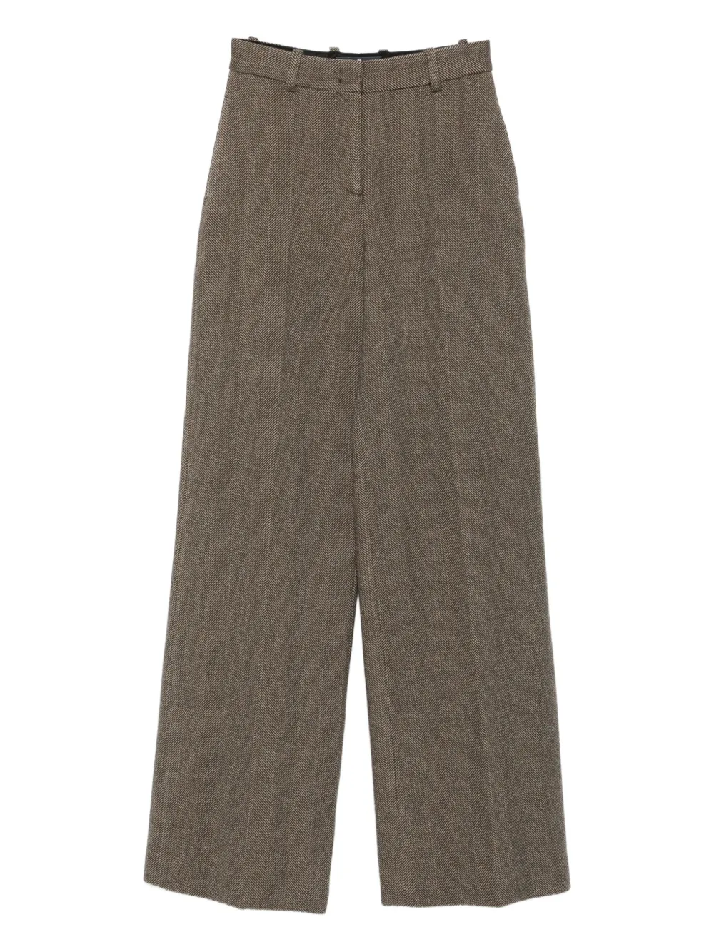 Ermanno Scervino herringbone trousers | Brown | Image 1