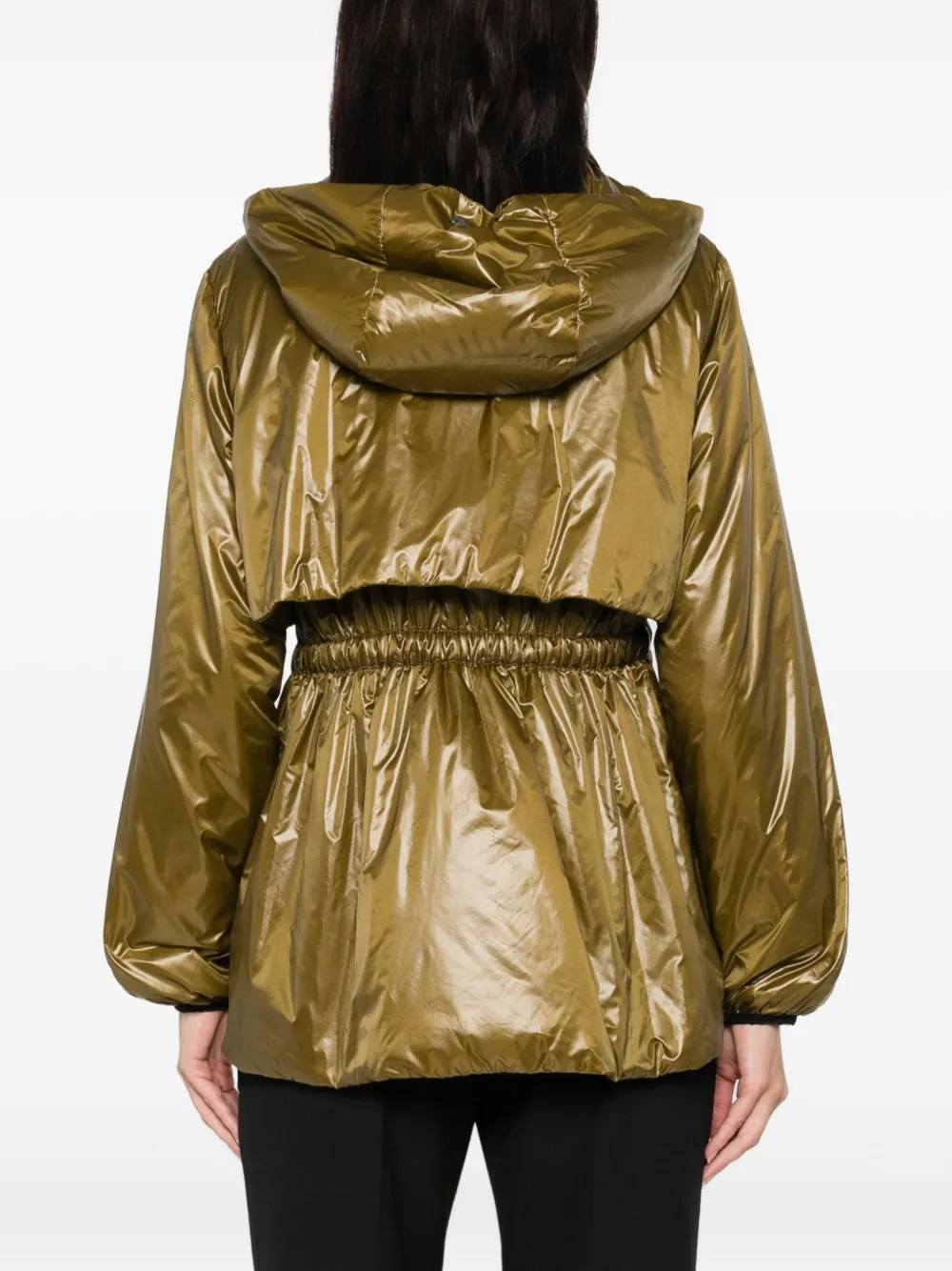 Herno Parka met trekkoord taille Groen