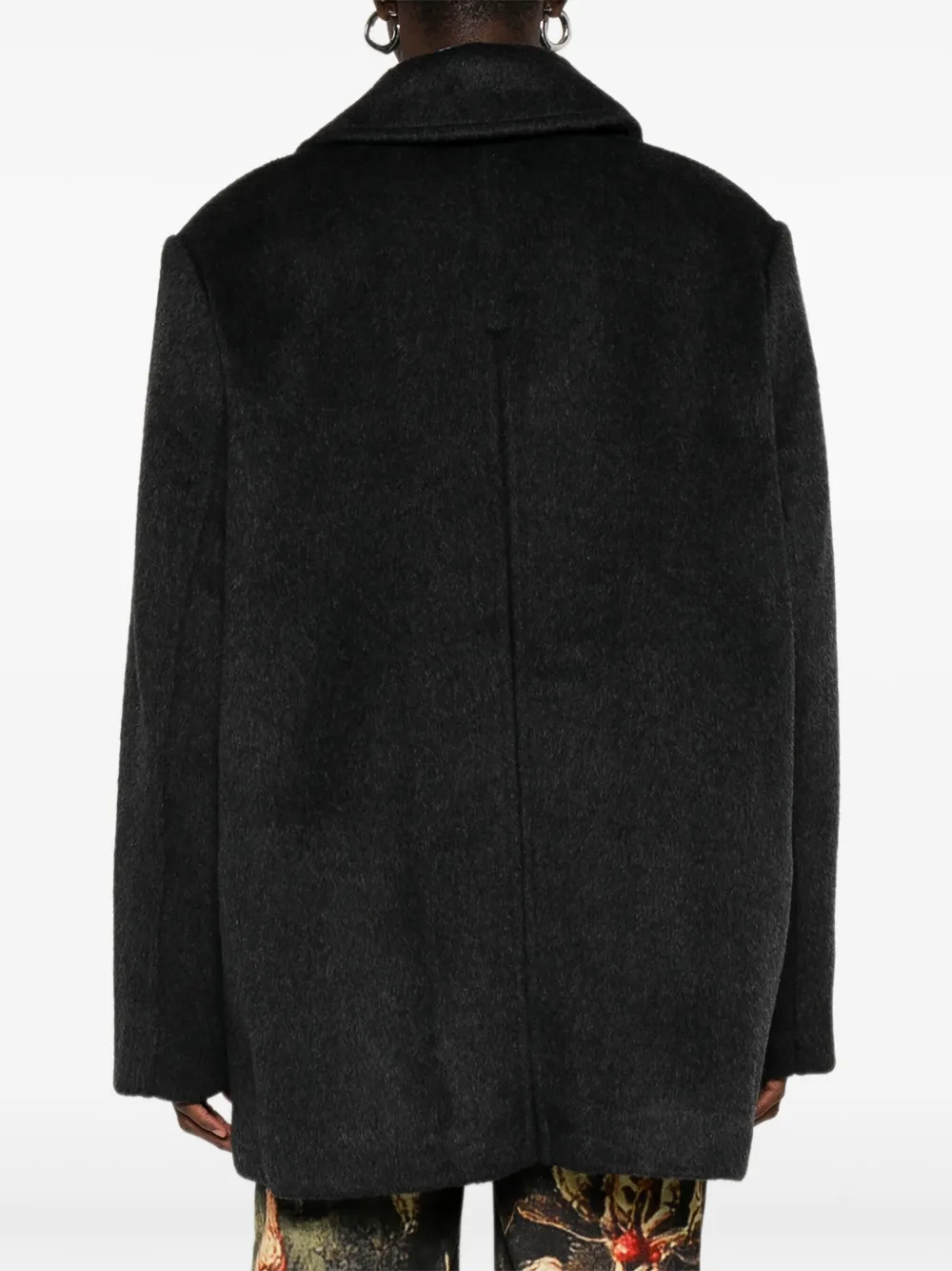 GANNI double-breasted jacket Grijs