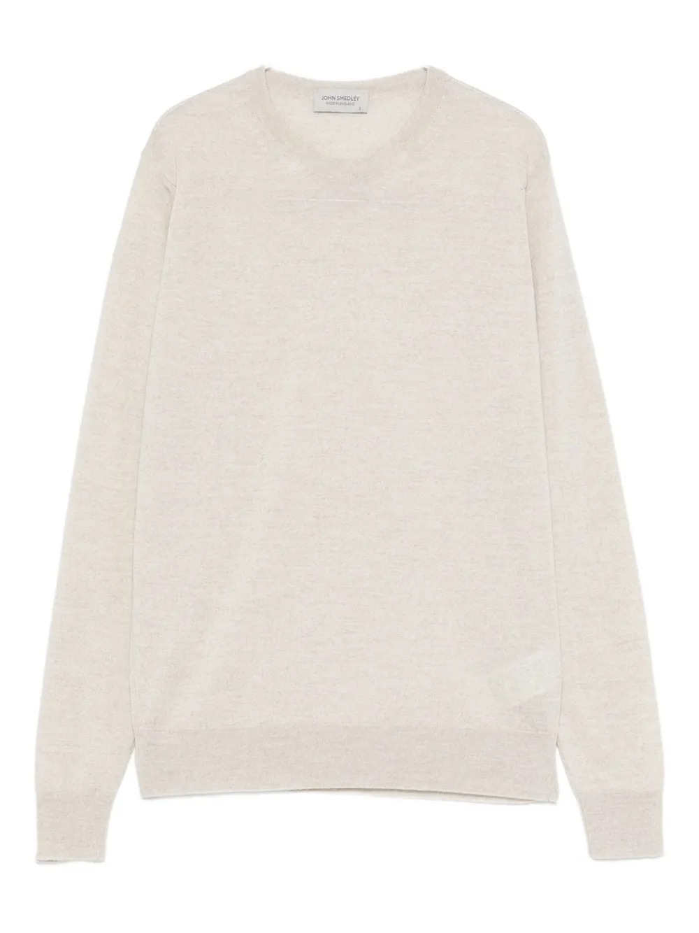 John Smedley Round-neck Sweater In White