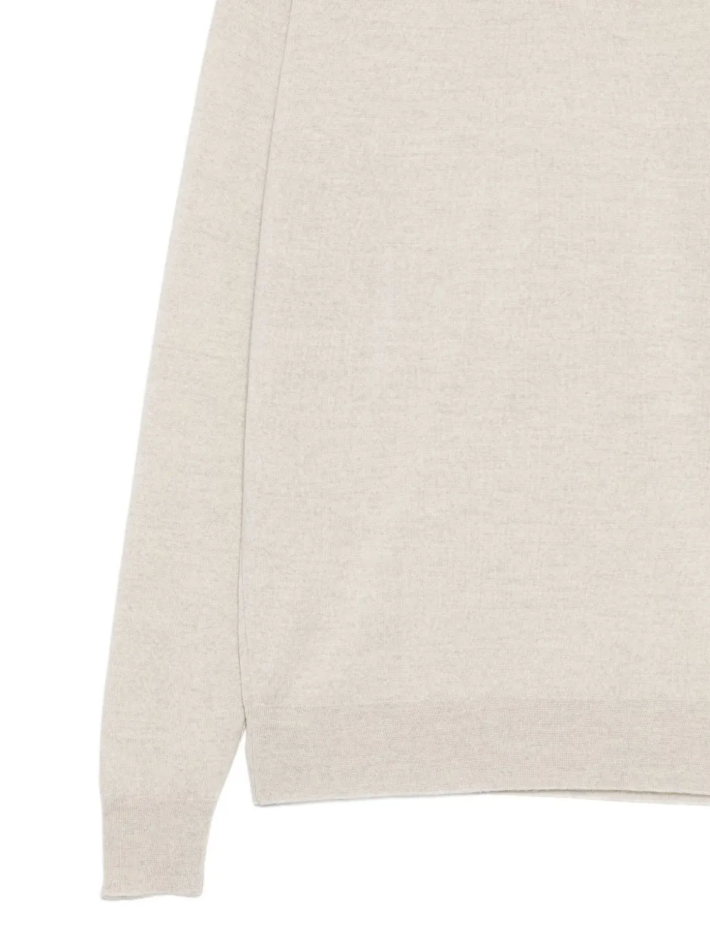 John Smedley Round-neck Sweater In White