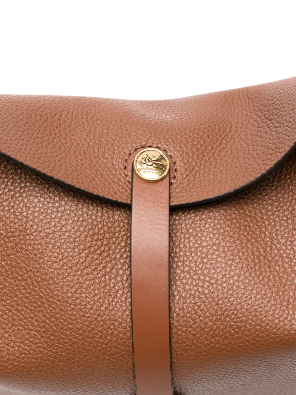 ETRO medium leather shoulder bag Bruin