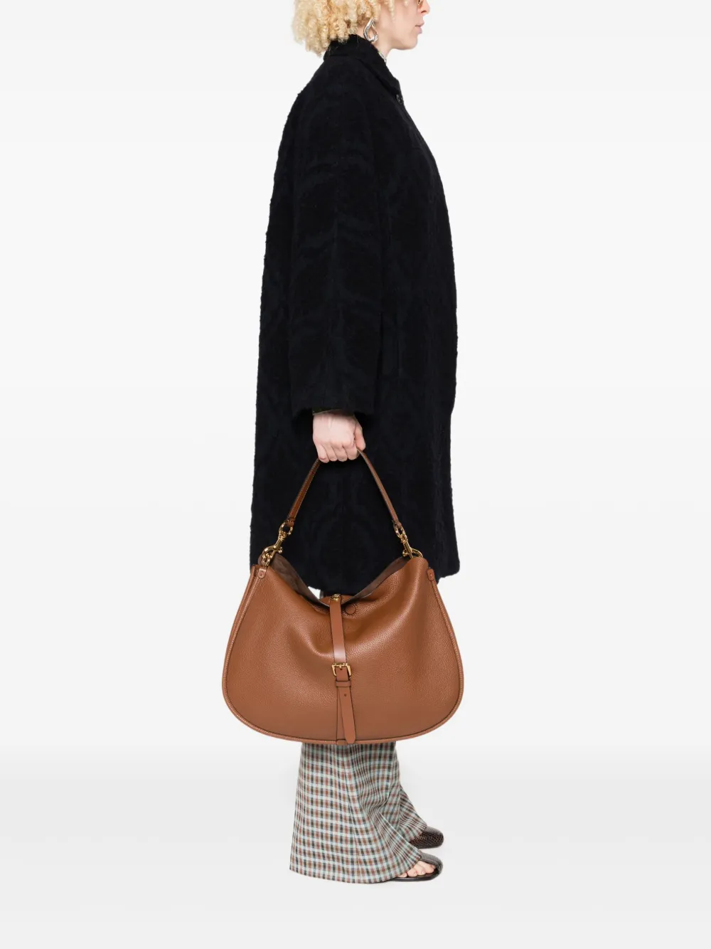 ETRO medium leather shoulder bag Bruin