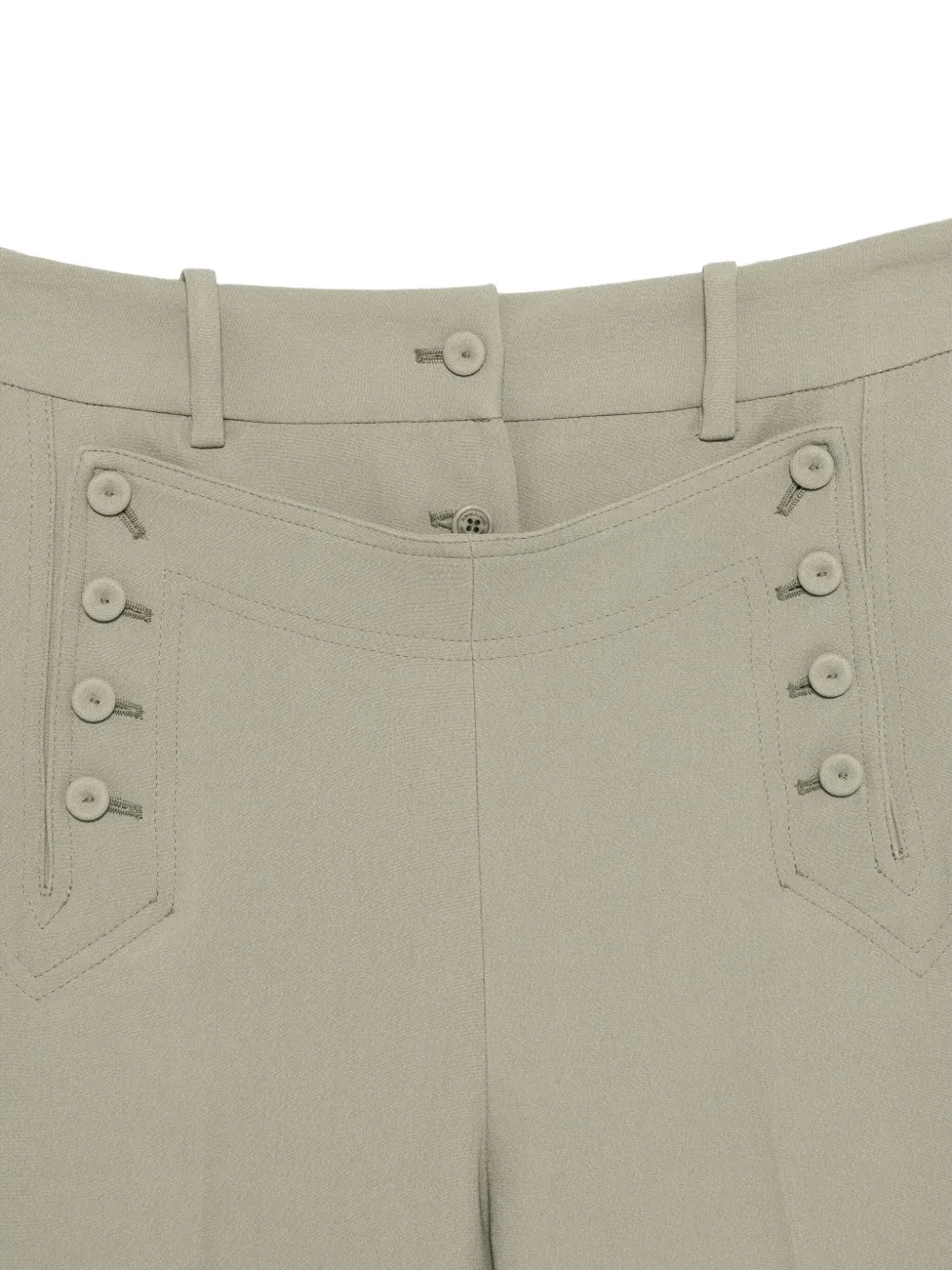 Ermanno Scervino Broek met knoopsluiting Groen