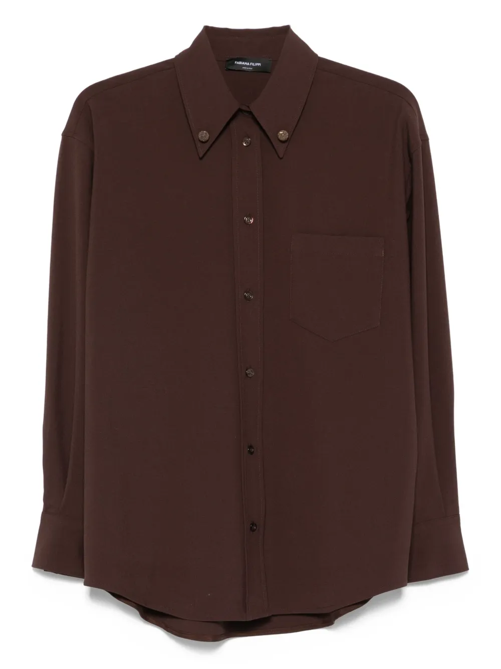 Fabiana Filippi button-fastening shirt Bruin